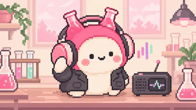 JEVLAB decorative pixel illustration; not source media