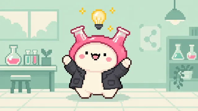 JEVLAB decorative pixel illustration; not source media